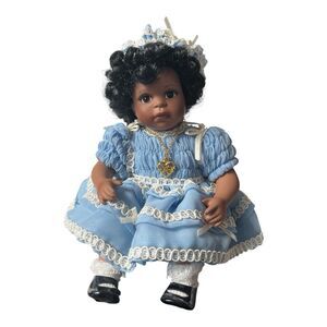2000 Marie Osmond Tiny Tot African American Doll Debra #1147 Sonja Bryer 9"